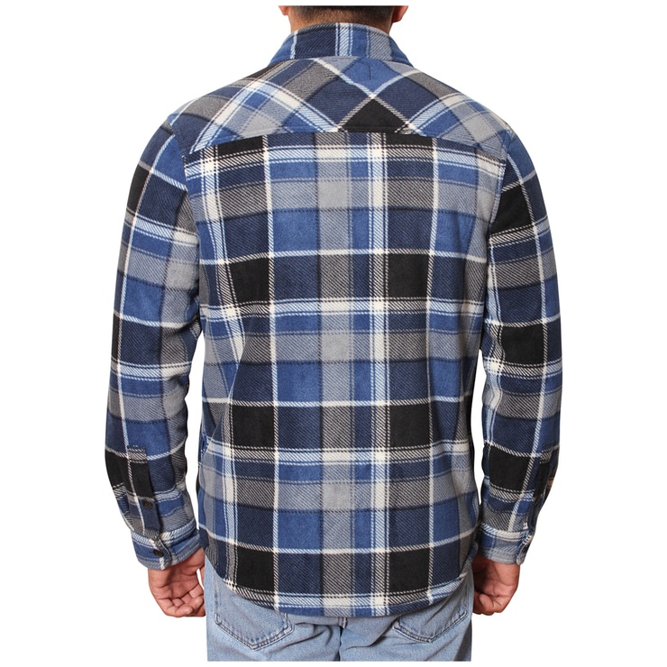 Freedom Foundry Men's Plush Shirt Jacket - Blue Freedom Foundry Men's Plush Shirt Jacket - Blue