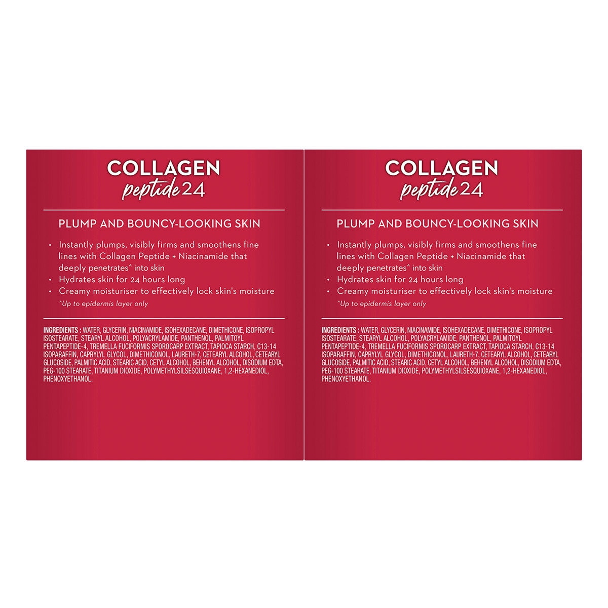 Olay Regenerist Collagen Peptide24 Moisturiser 2 x 50g
