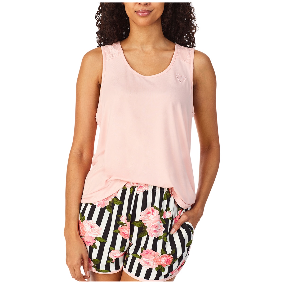 Betsey Johnson 3 Piece PJ Set - Pink