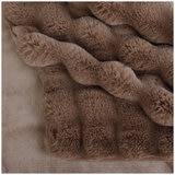 House & Home Bubble Faux Fur Throw 152cm x 177cm