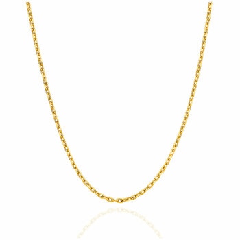 18KT Yellow Gold Diamond Cut Anchor Chain