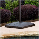 Atleisure Solar Led Cantilever Umbrella 10FT with Base Indigo