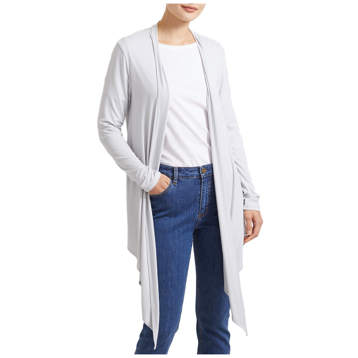 Sportscraft Drape Ladies Cardi - Grey