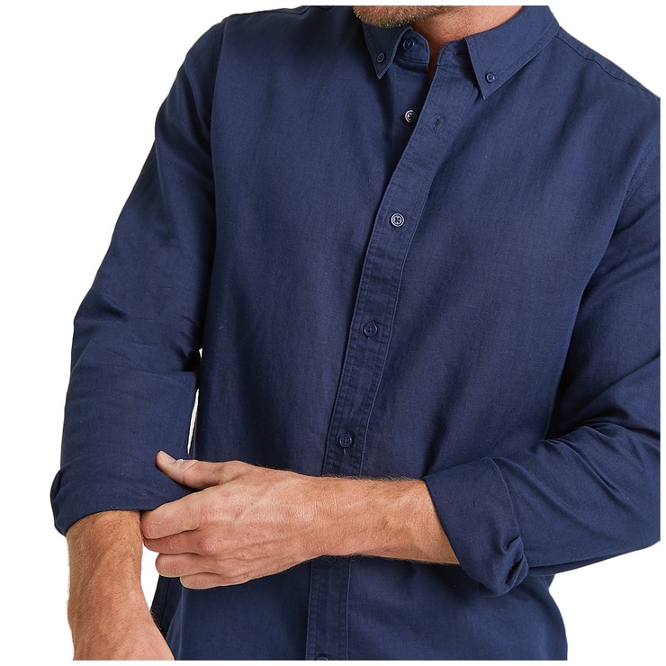 JAG Linen Shirt - Blue JAG Linen Shirt - Blue