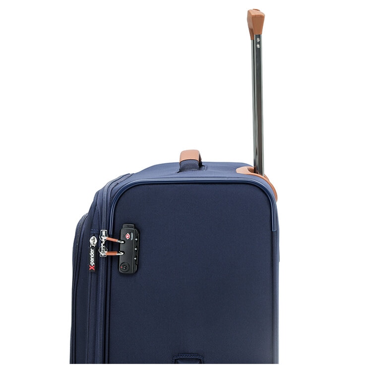 Tosca Park Avenue 3 Piece Luggage Set Navy Tan
