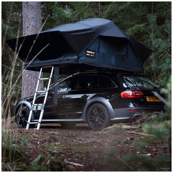 TentBox Lite XL on a car Slate Grey