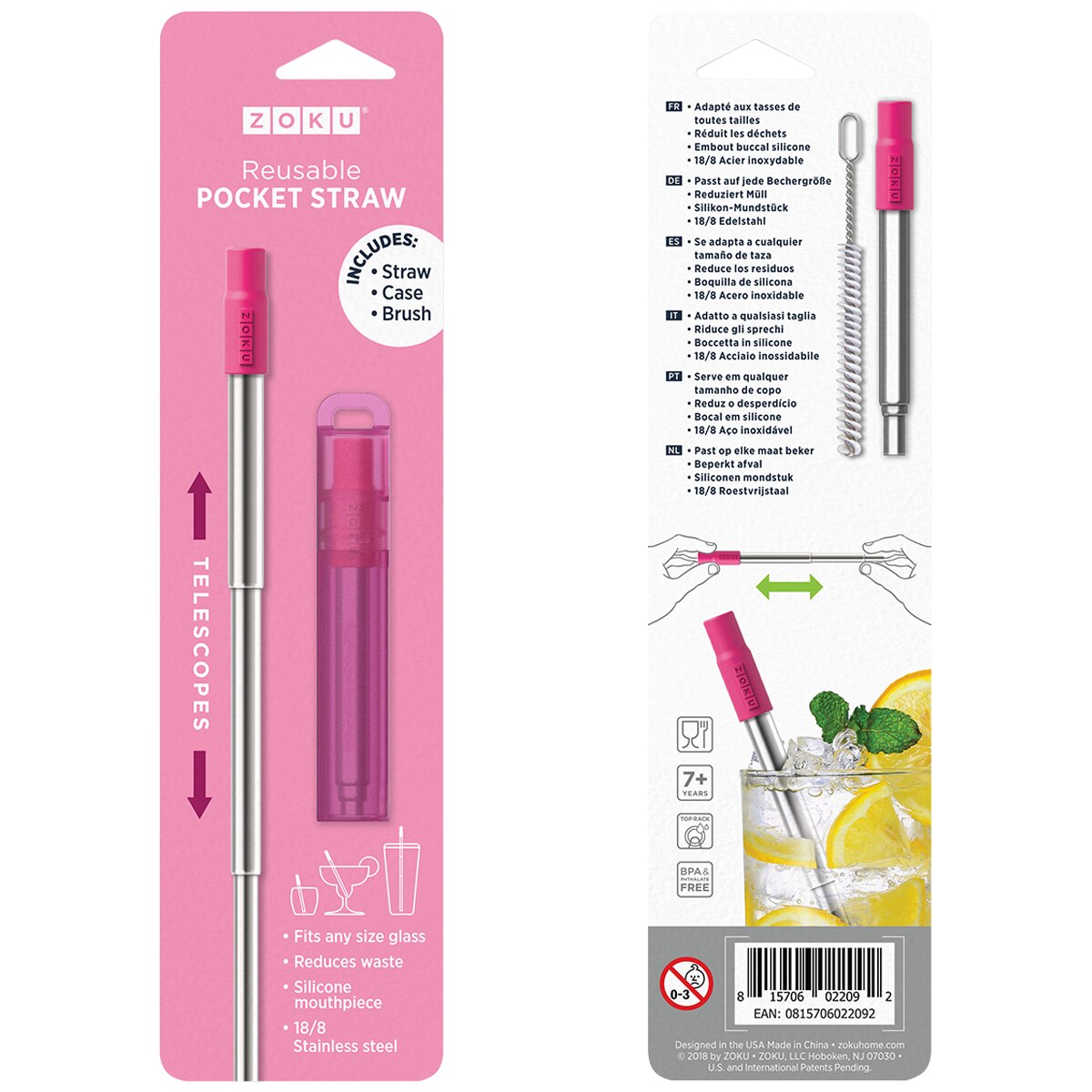 Zoku Pocket Straws 3pk Costco Australia