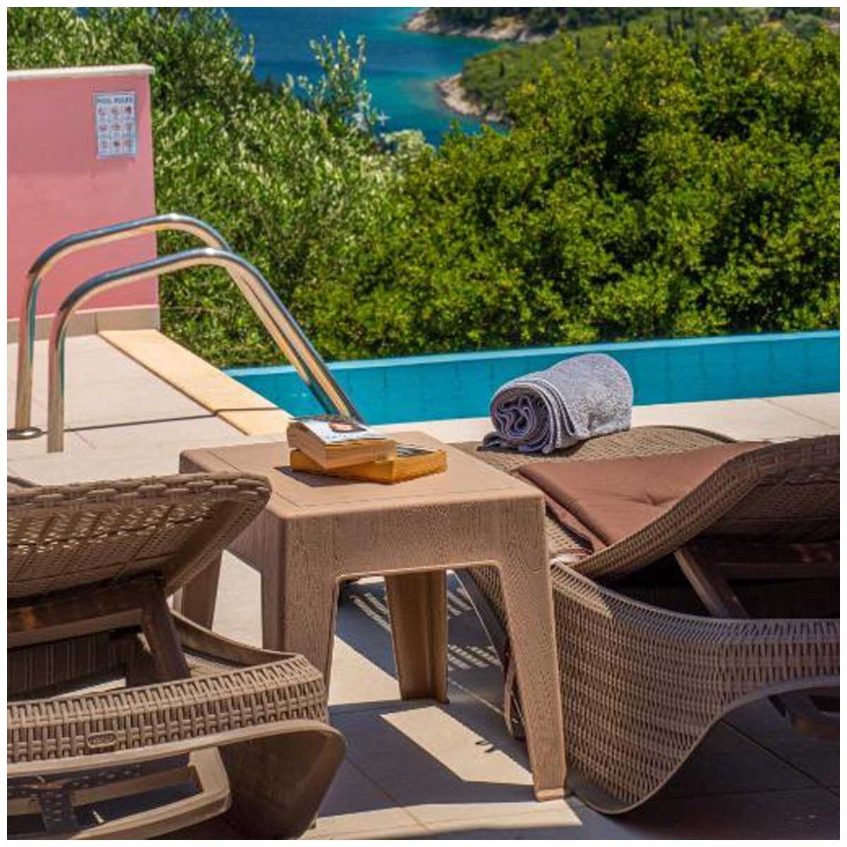 Keter Atlantic Sun Lounger Brown Set 2 Piece