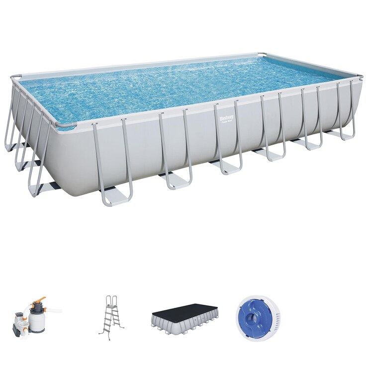 Bestway Rectangular Pool Set 7.32m with Sand Filter Pump Costco Australia