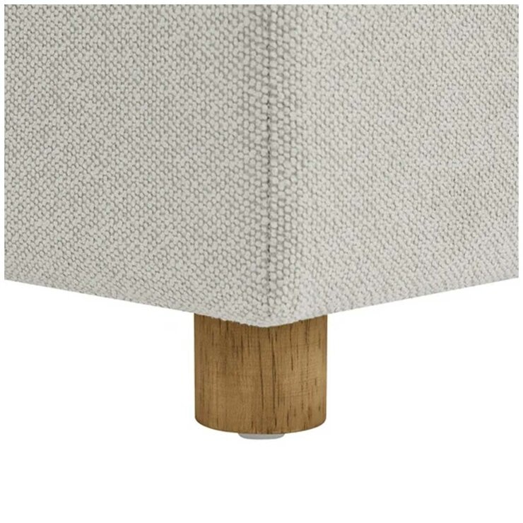 Henredon Sona Fabric Storage Ottoman with Reversible Wood Tray Tops