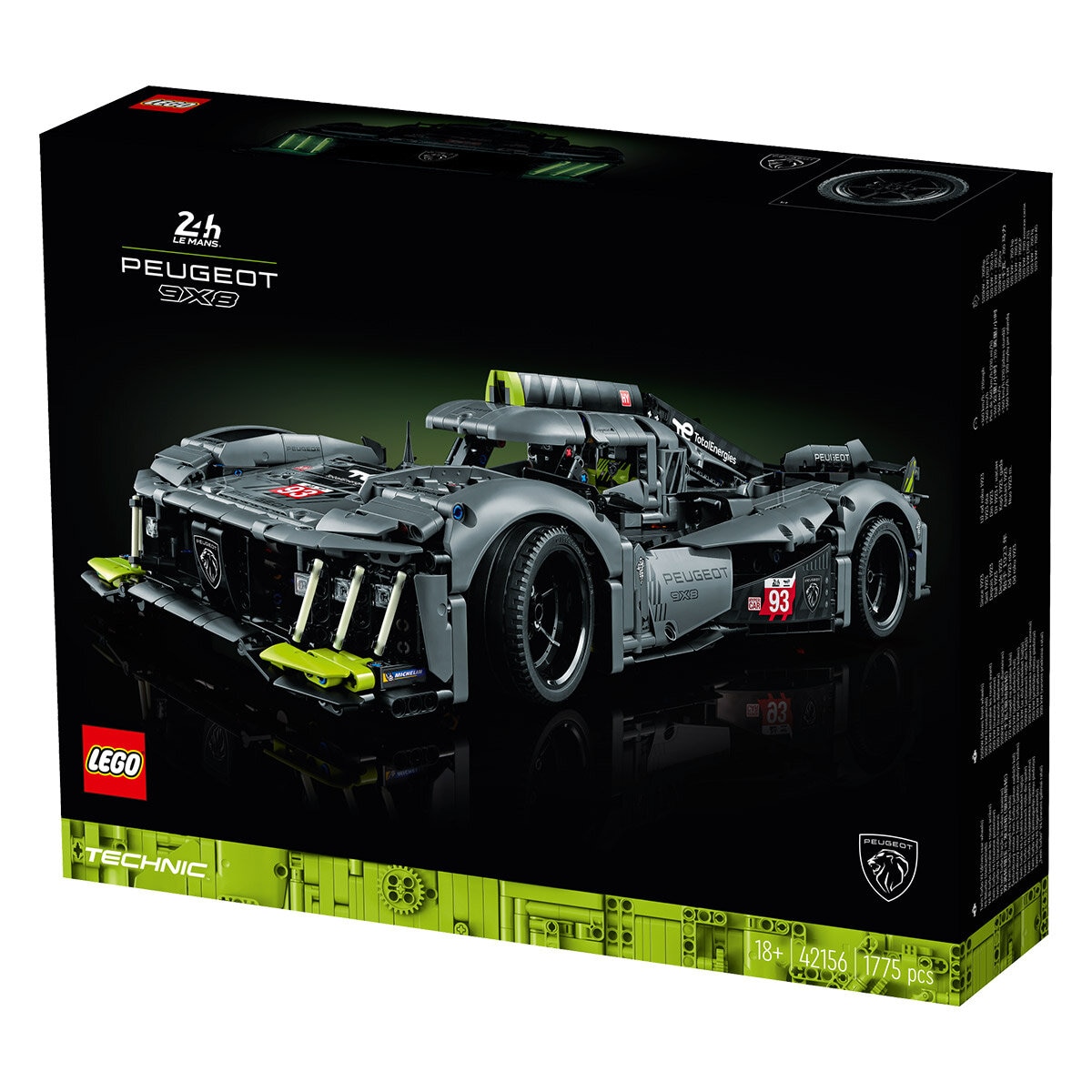 LEGO Peugeot 9X8 24H Le Mans Hybrid Hypercar 42156