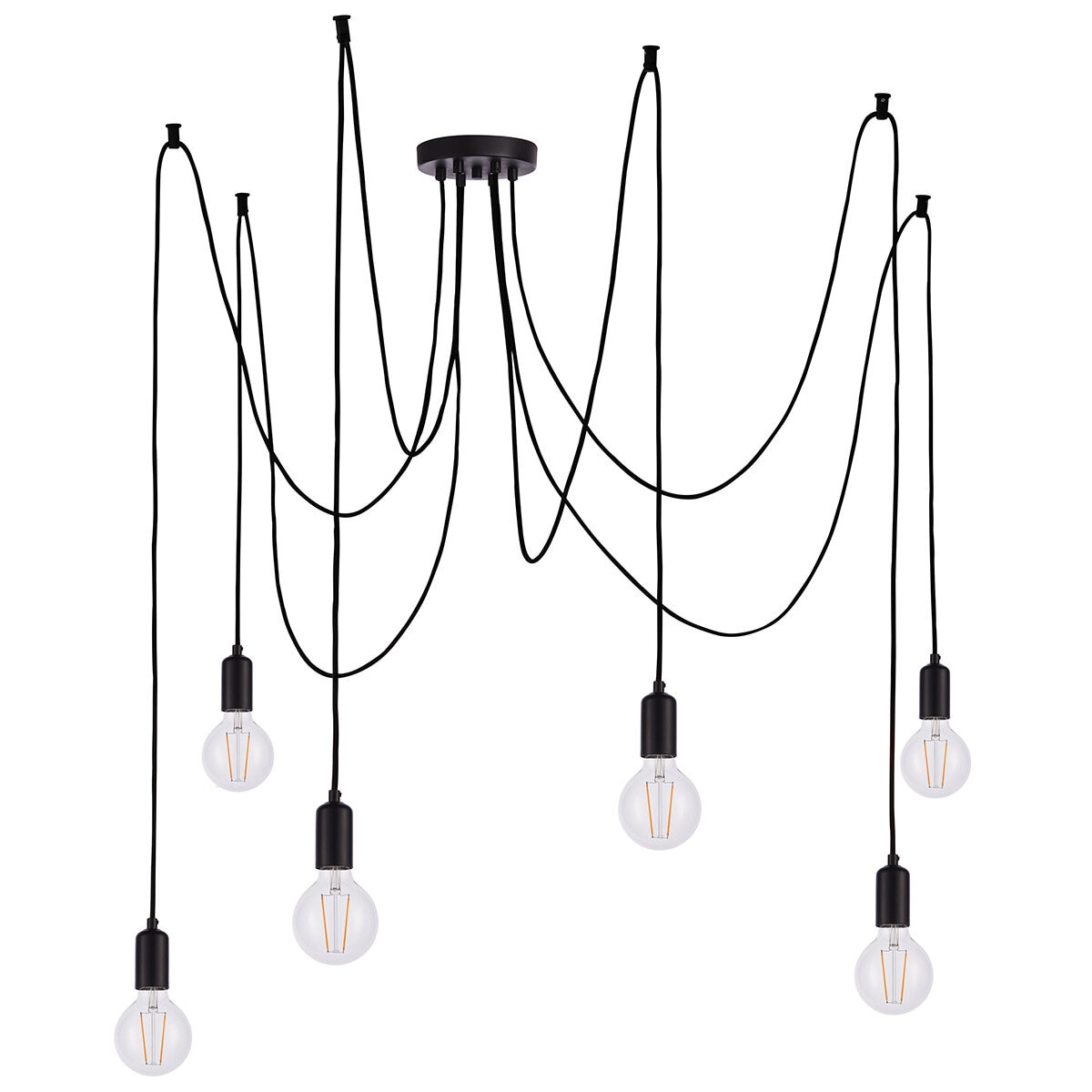 UK Hudson Living Studio LED Pendant Light Black