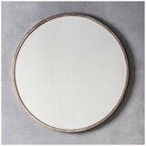 Hudson Living Higgins Round Antique Silver Mirror 800 x 800mm