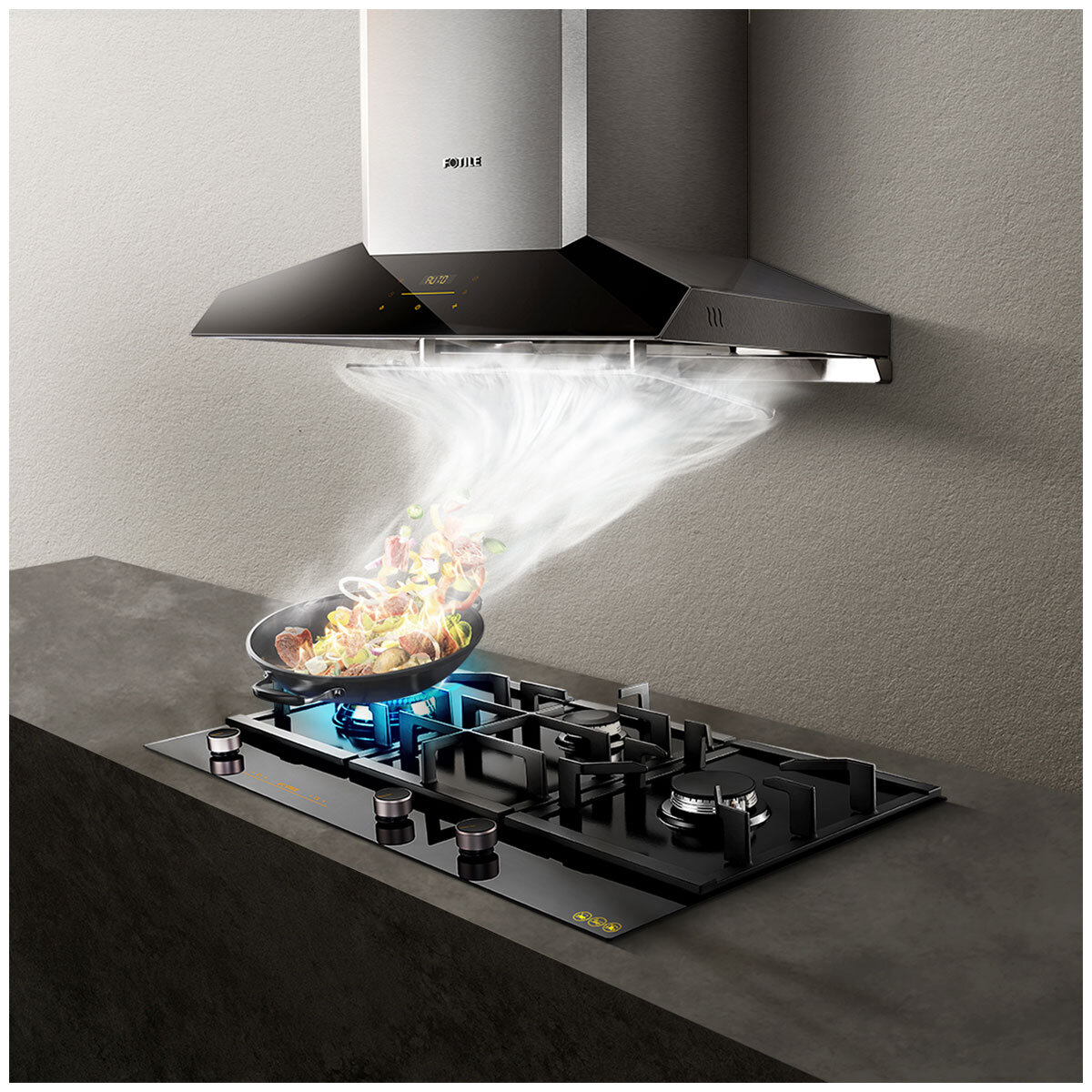 Fotile 3 Burner Glass Cooktop GLG90305