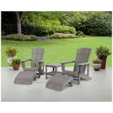 5-pc Faux Wood Adirondack Set