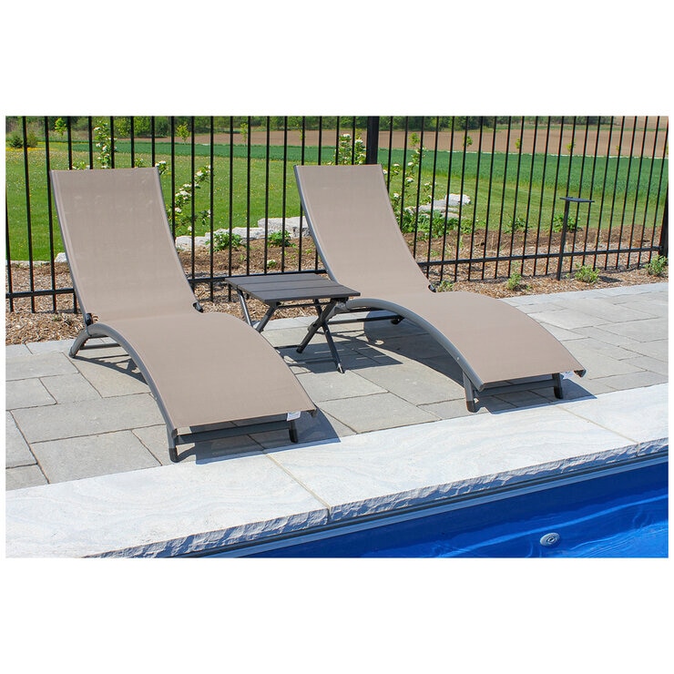 Vivere Chaise Lounges & Table Macciato