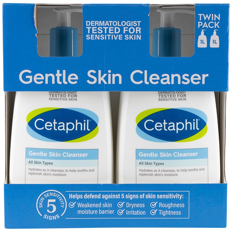 Cetaphil Gentle Skin Cleanser 2 x 1 Litre Cetaphil Gentle Skin Cleanser 2 x 1 Litre