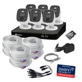 SWANN Home Security System 6 Camera 8 Channel 2K DVR 256GB SD Card SWDVK-8468562KMQB-AU