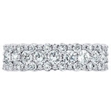 18KT White Gold 1.00CTW Round Brilliant Cut Diamond Anniversary Ring