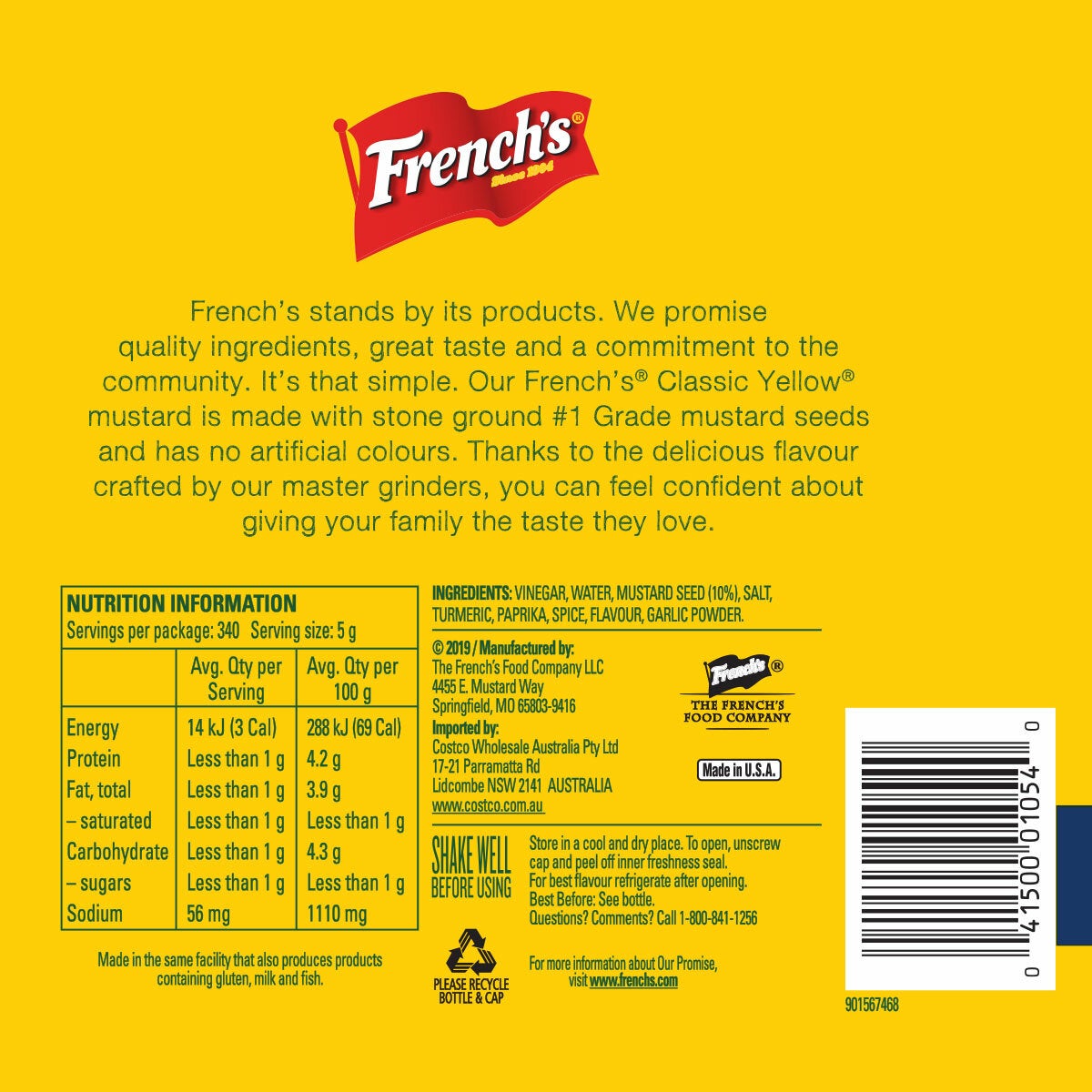 French's Mustard 2 x 850g