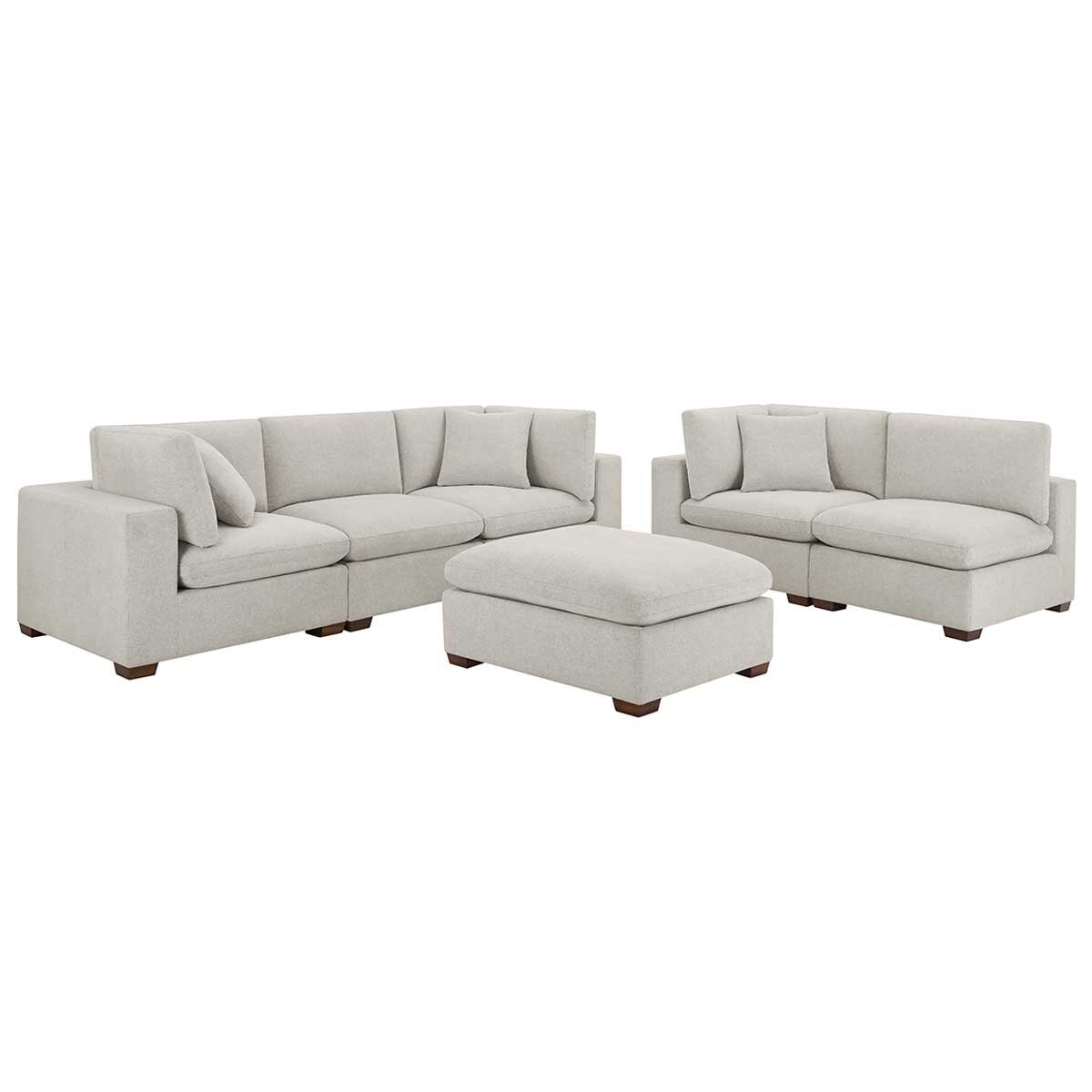 Thomasville 6 Piece Fabric Modular Sectional