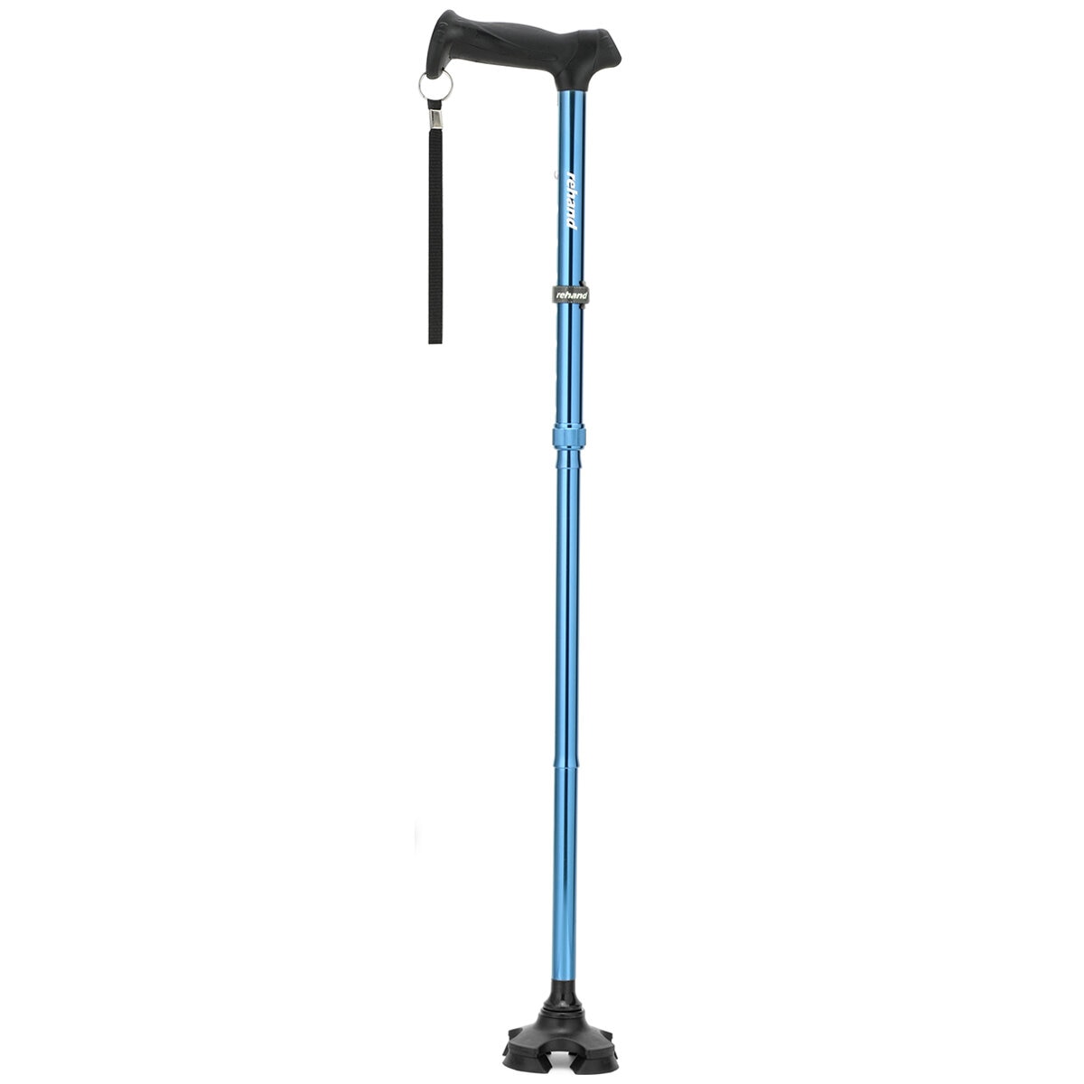 Rehand Walking Stick M-Quad Blue