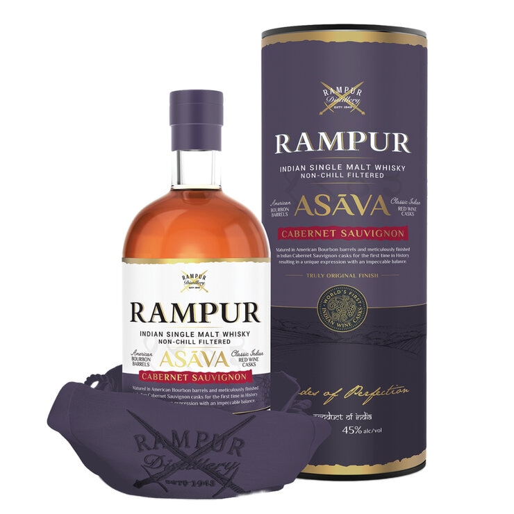 Rampur Asava Cabernet Sauvignon Cask Single Malt Whisky 700ml Rampur Asava Cabernet Sauvignon Cask Single Malt Whisky 700ml