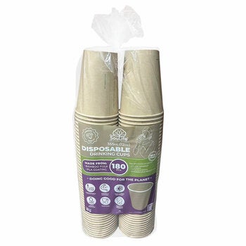 EcoSoulife Bamboo Cups 355ml 180 Pieces EcoSoulife Bamboo Cups 355ml 180 Pieces