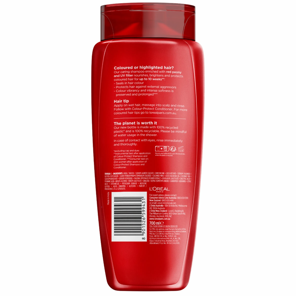 L'Oreal Elvive Shampoo & Conditioner 2 x 700ml Colour Protect