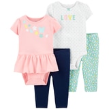 Carters 4pc Infant Layette - Girls Butterfly