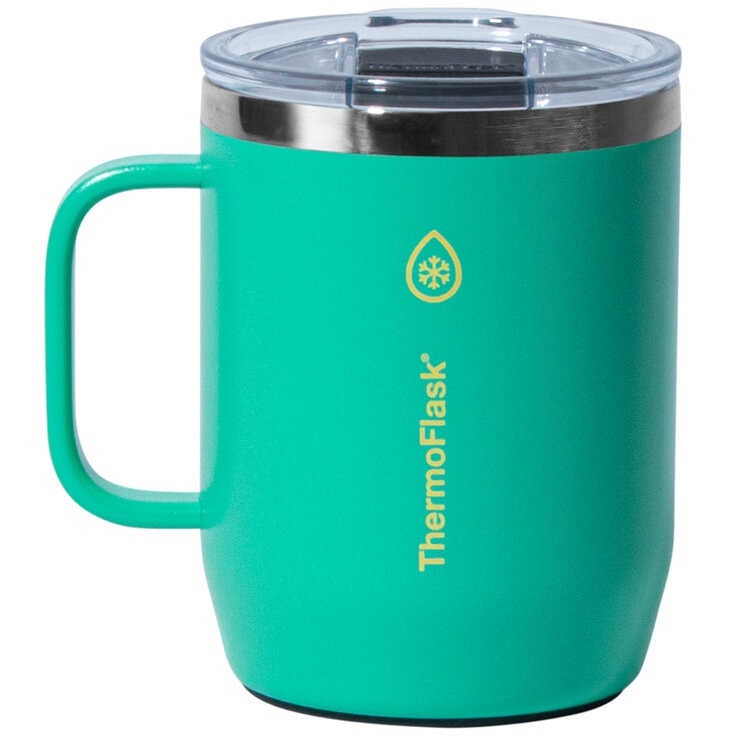 Thermoflask Coffee Mugs 2 Piece Set Violet Green Thermoflask Coffee Mugs 2 Piece Set Violet Green