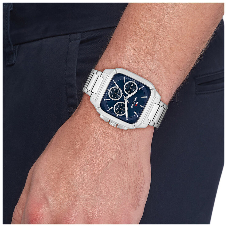Tommy Hilfiger Herald Stainless Steel Blue Dial Men's Watch 1792222