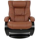 Moran Fjords Regent C-Base Large Chair and Ottoman Tiger Eye