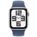 Apple Watch SE GPS 40mm Silver Aluminium Case With Denim Sport Band M/L