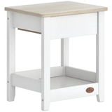 Boori Linear Bedside Table - Barley/White/Oak