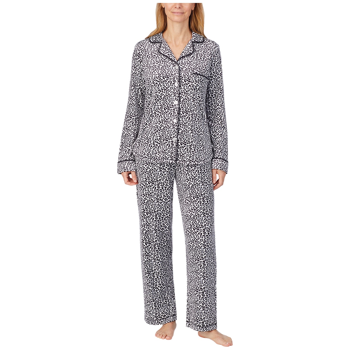 Carole Hochman Women's 2pc PJ Set - White Animal