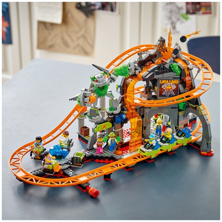 LEGO City Lava Land Roller Coaster Park Building Set 60501 LEGO City Lava Land Roller Coaster Park Building Set 60501