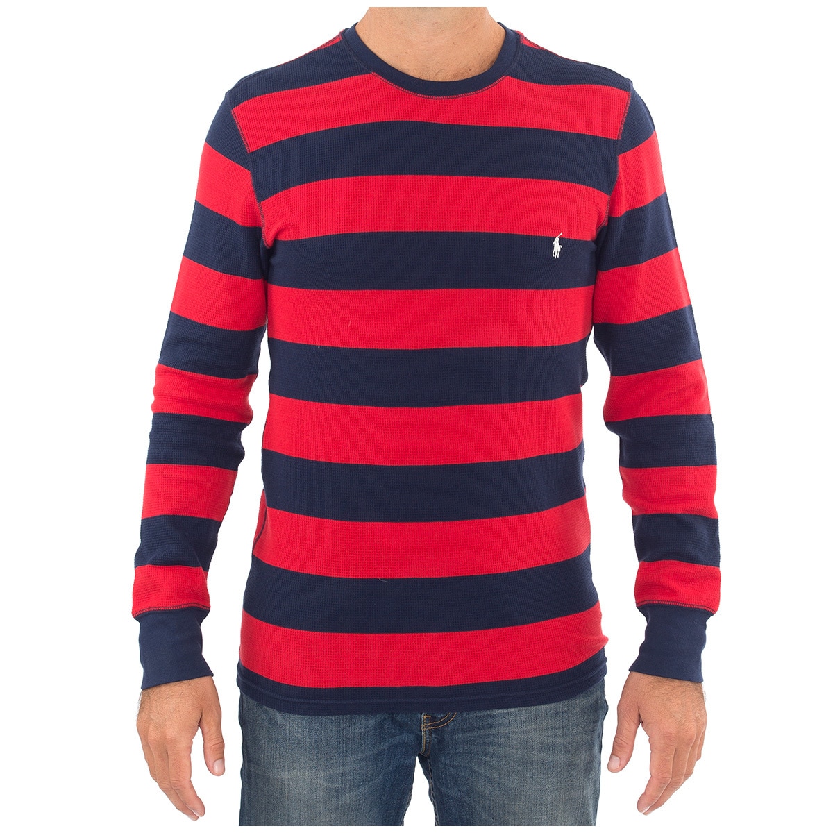 Ralph Lauren Long Sleeve Polo - Red Stripe