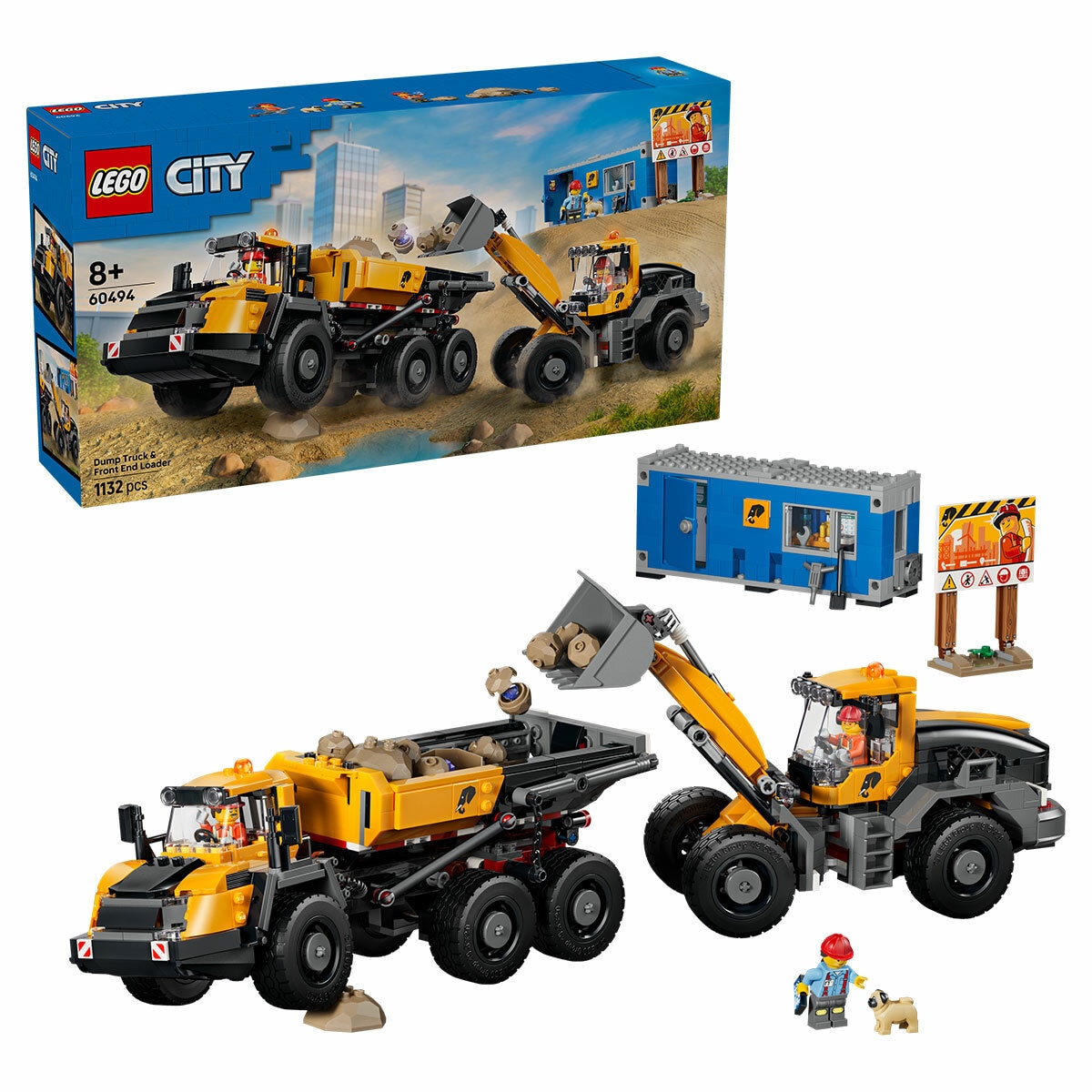 LEGO City Dump Truck & Front End Loader 60494 LEGO City Dump Truck & Front End Loader 60494