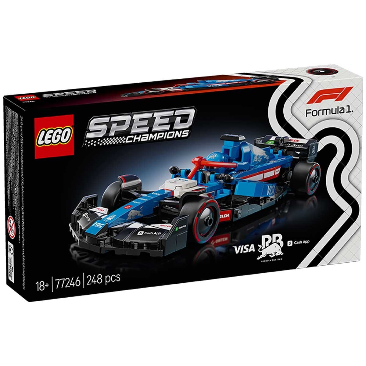 LEGO Speed Champions Visa Cash App RB VCARB 01 F1 Race Car 77246