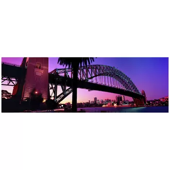 Ken Duncan Sunset Sydney Harbour Bridge Framed Print 77.3 x 161cm