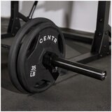 Centr 136kg Rubber Olympic Weight Set With Bar