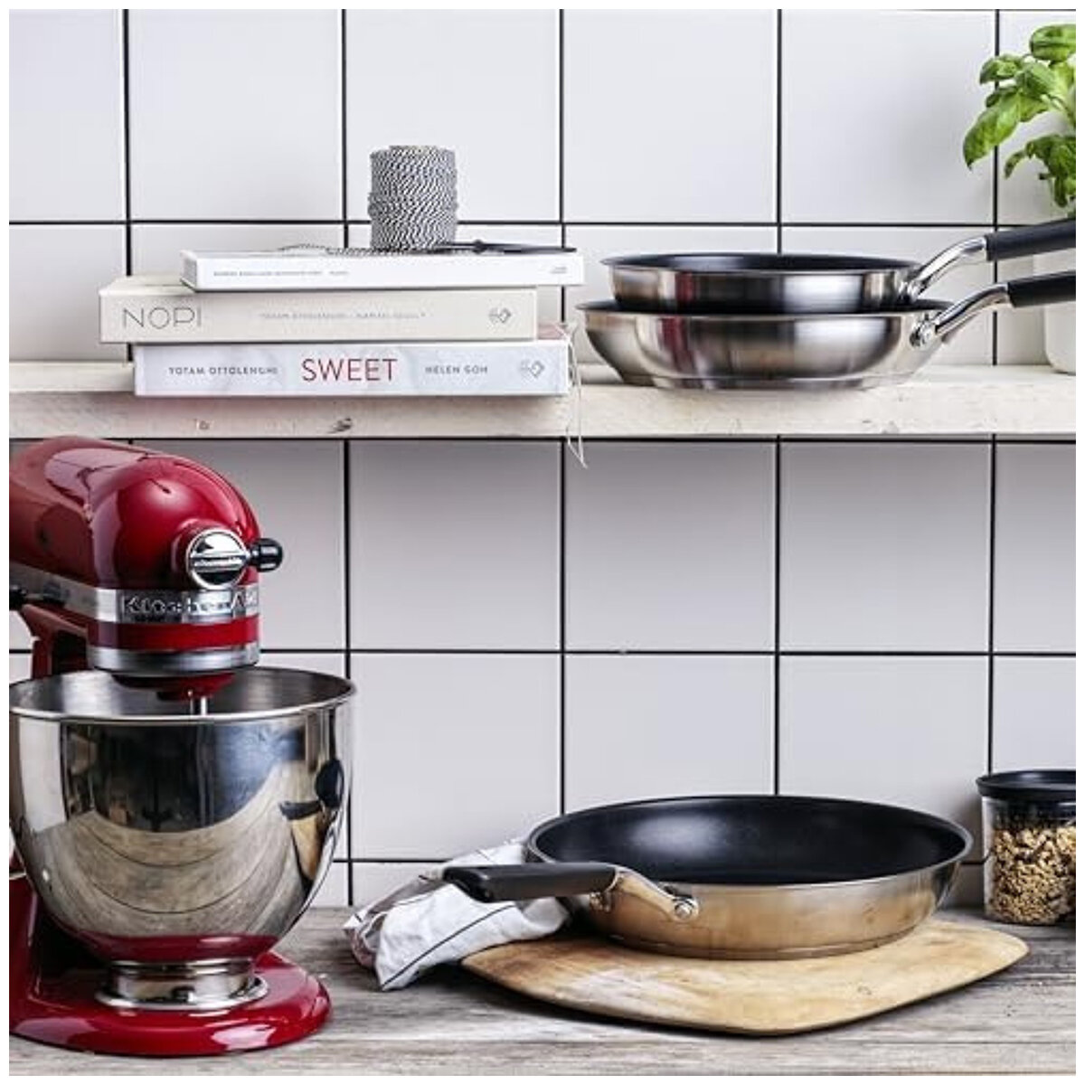 KitchenAid Stainless Steel Frypan 3 Piece Set