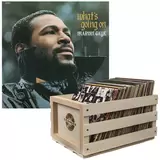 Crosley Record Storage Crate & Marvin Gaye What's Going On