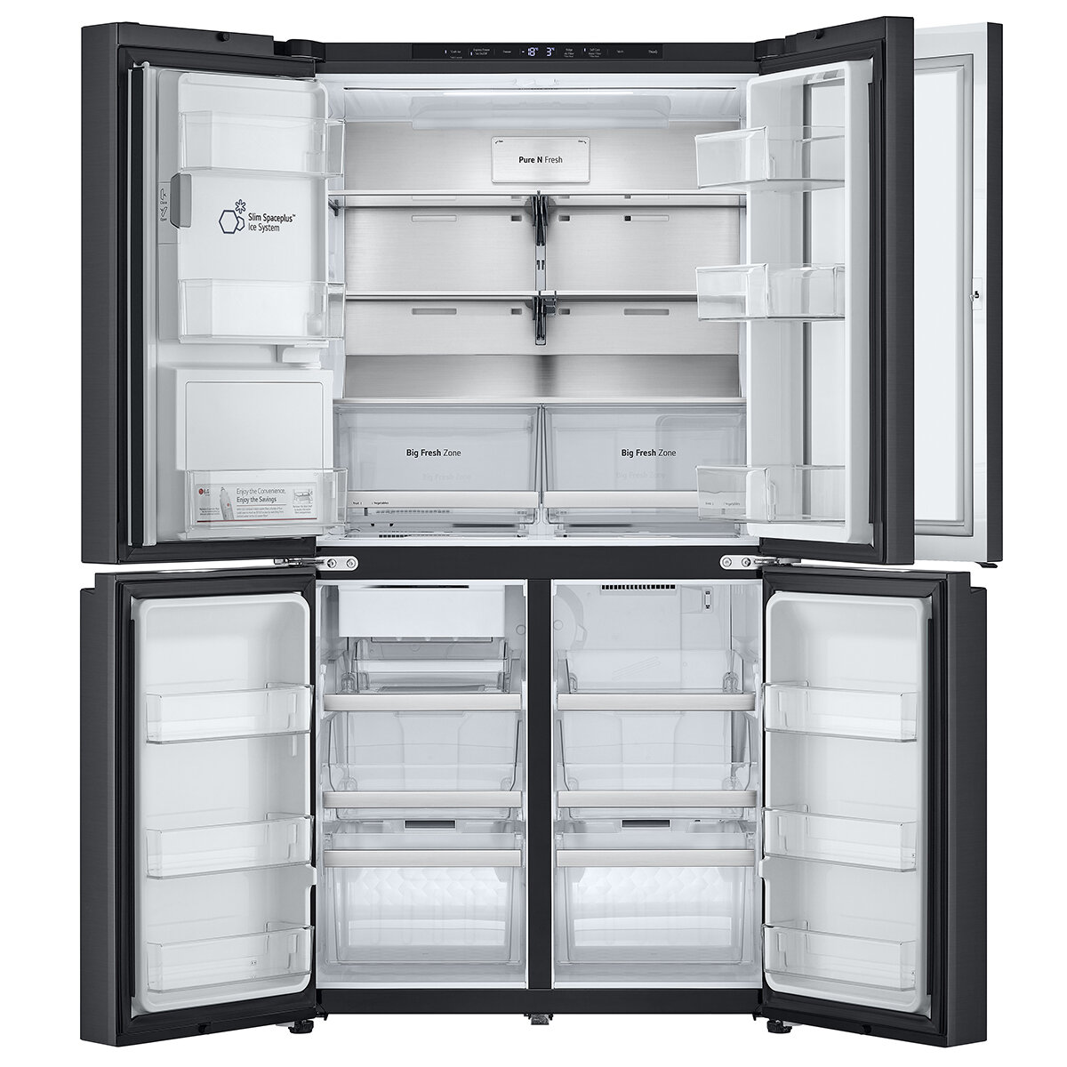 LG 638L French Door Fridge Matte Black GF-D700MBLC