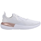 Puma Womens Flyer Runner Shoe - White Rose Gold