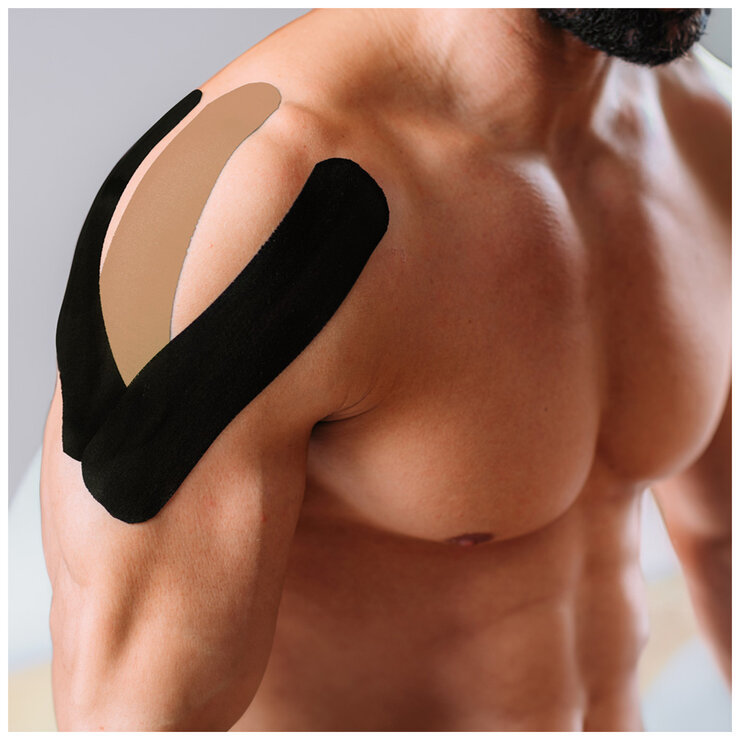 d3 K6.0 Kinesiology Tape 50mm x 6M x 3 Tapes Black