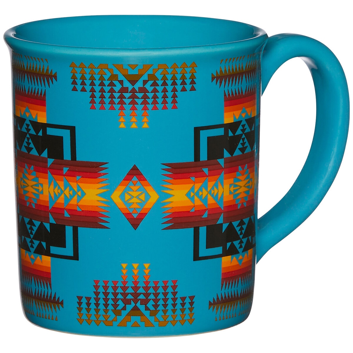 Pendleton Ceramic Mugs 4 Piece Set Camp Stripe Matte