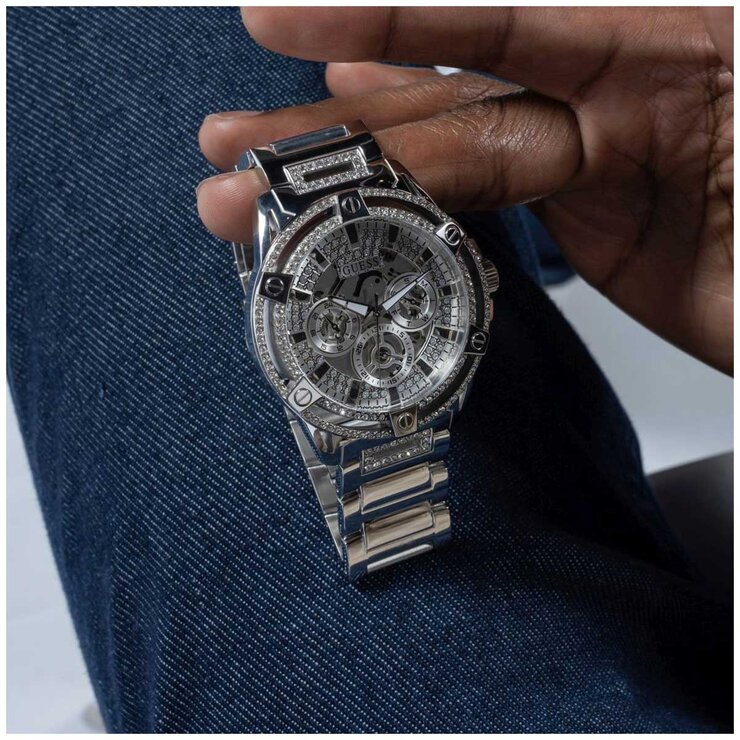 GUESS King Stainless Steel Multifunction Men's Watch GW0497G1