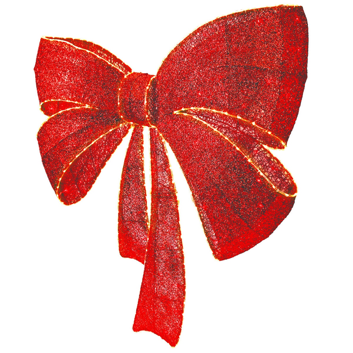 Glitter Mesh Bow LED 122cm